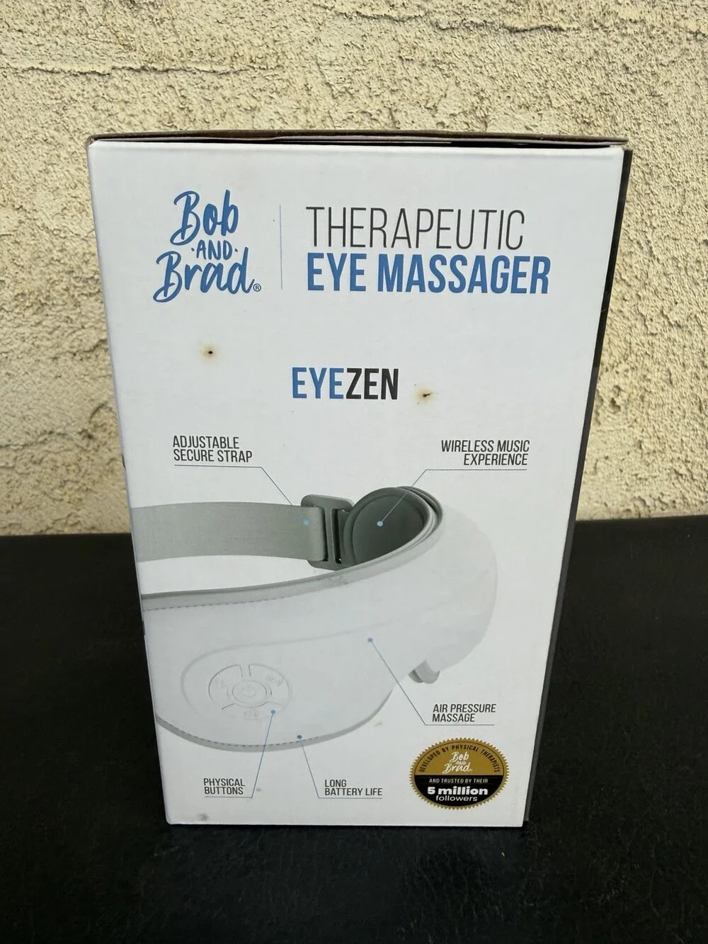 New Bob and Brad EYE EASE Eye Massager Mask WIRELESS Model A 3